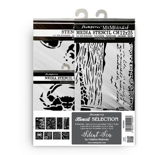 Stencil Set "Silent Sea", 8 stencils