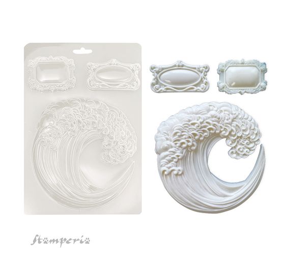 Soft modelling mould A5 "Silent Sea - Wave"