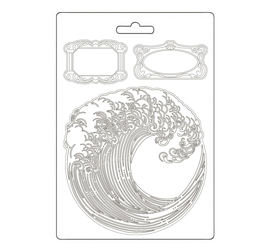 Zachte modelleervorm A5 "Silent Sea - Wave"