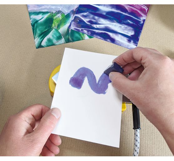 Encaustic painting iron