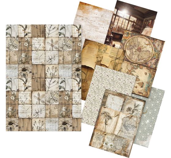 Motief strozijde assortiment "Codes", set van 8