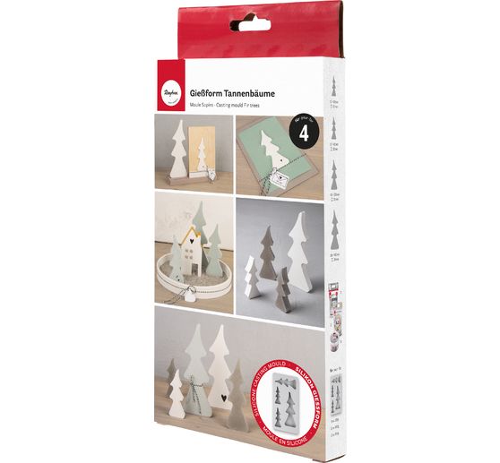 Siliconen gietvorm "Kerstbomen"