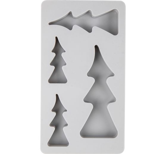 Siliconen gietvorm "Kerstbomen"