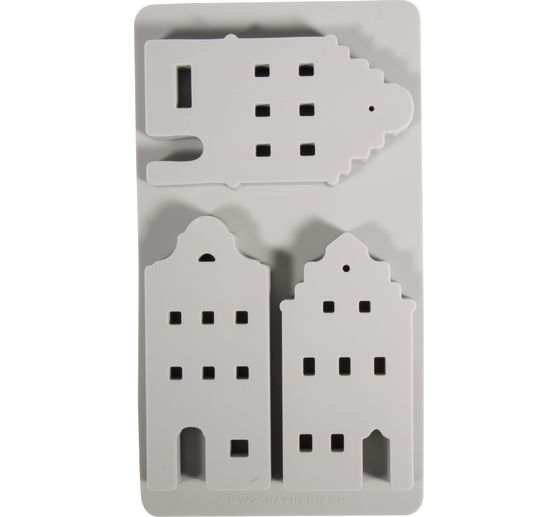 Siliconen gietvorm "Scandinavische huizen"