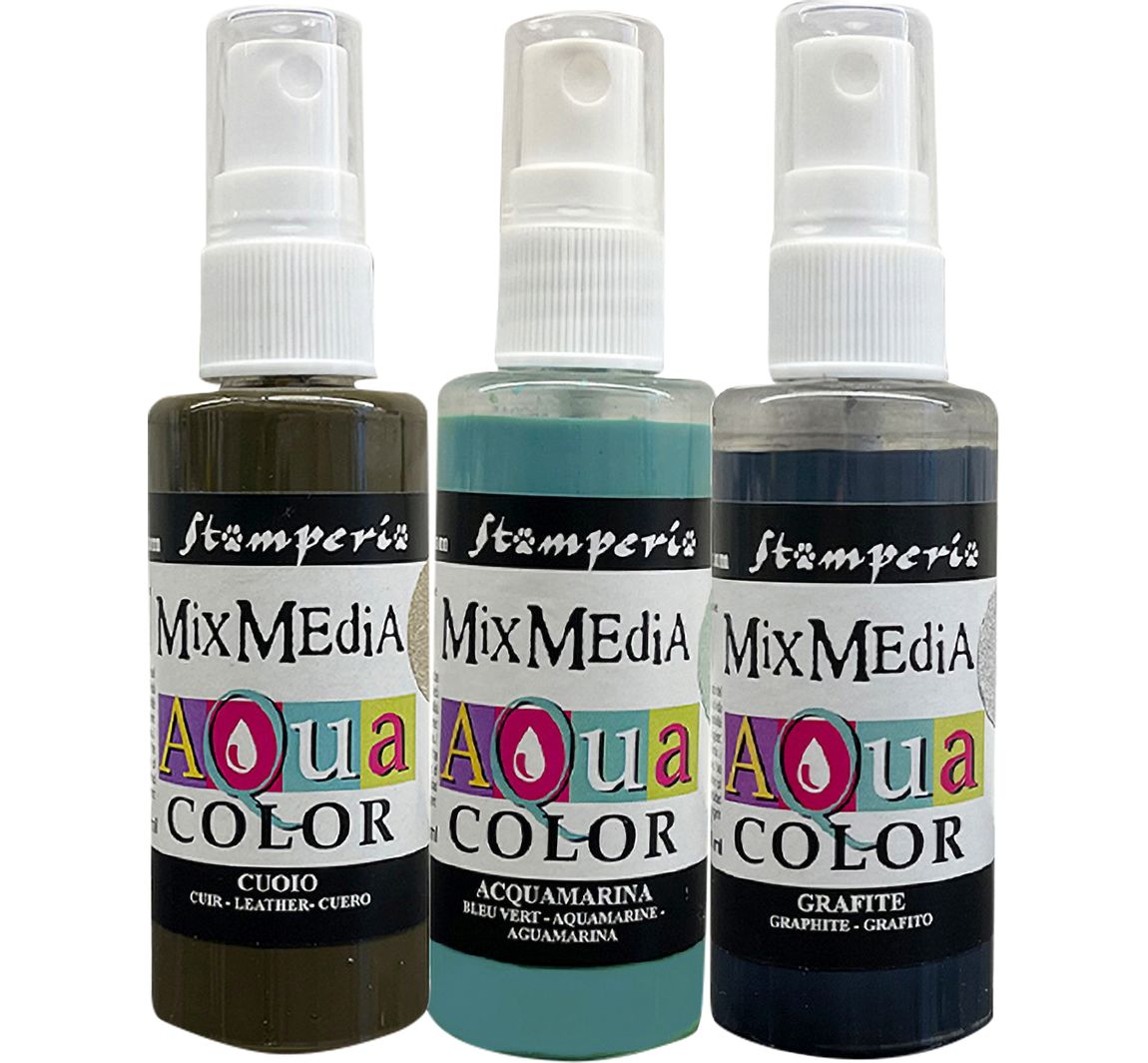 Stamperia Aquacolor "Silent Sea", set van 3