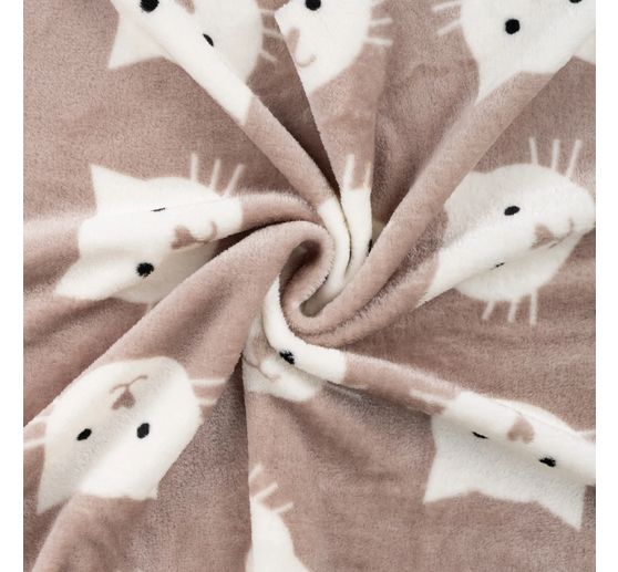 Double fleece fabric "Cat"
