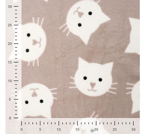Double fleece fabric "Cat"