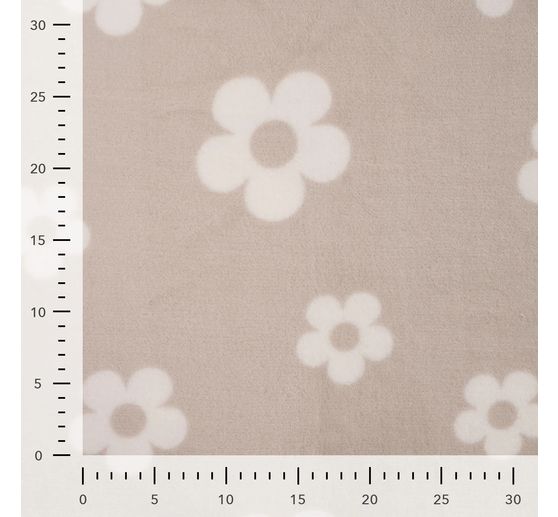 Fleece stof "Bloemen"