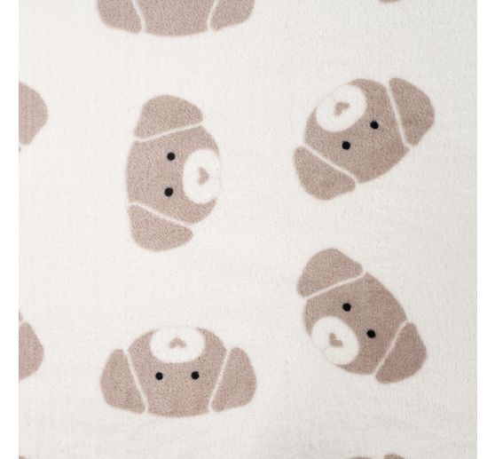 Double fleece stof "Cute Dog"