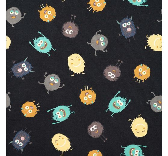 Sweat stof "Funny Monsters"