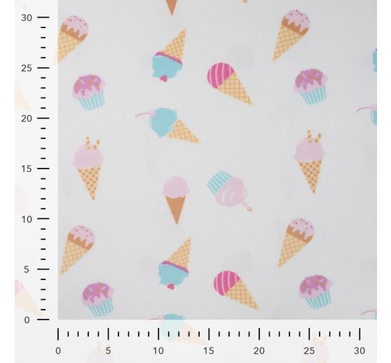 Polyester jersey chilly print "Ice Cream"
