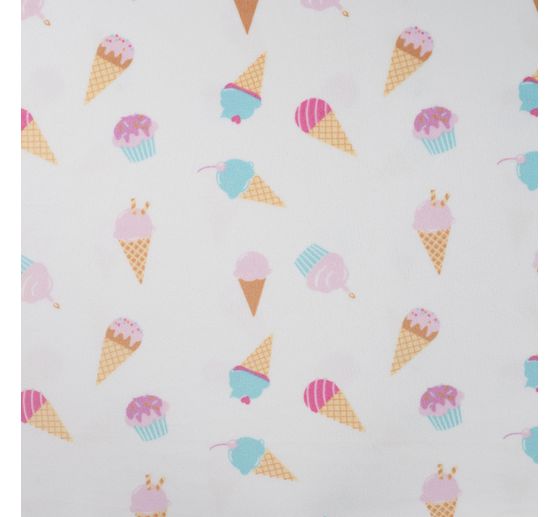 Polyester jersey chilly print "Ice Cream"