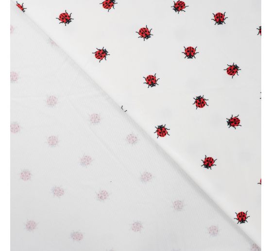 Polyester jersey chilly print "Ladybird"