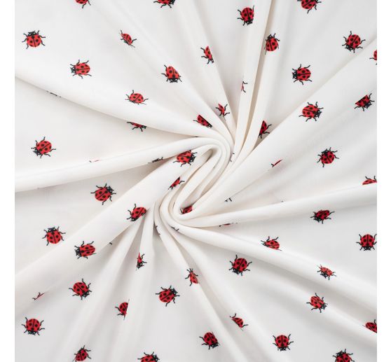 Polyester jersey chilly print "Ladybird"