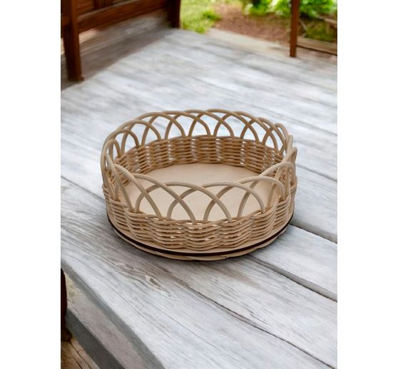 VBS Craft kit Rattan cane "Round basket"