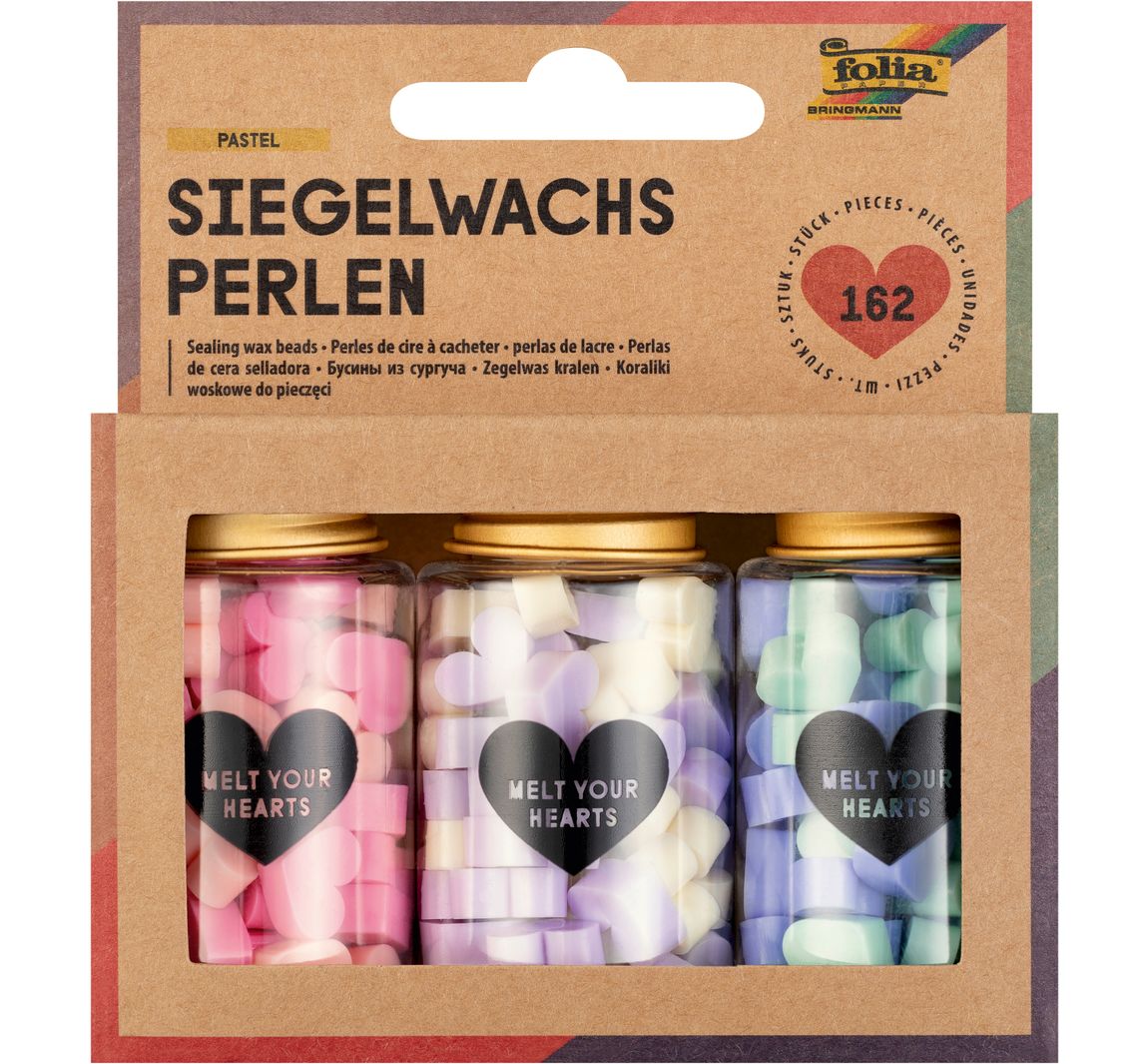 Zegelwas kralen "Pastel"
