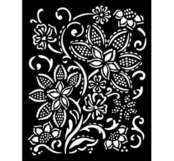 Sjabloon "Timeless - Batik Flowers"