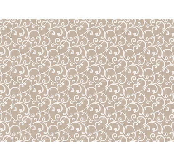 Decoration fabric linen optics "Diamond- Beige"