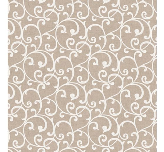 Decoration fabric linen optics "Diamond- Beige"