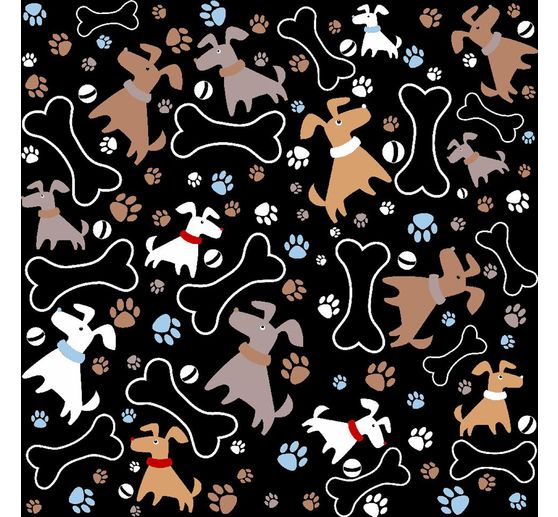 Decoratieve stof linnen optiek "Dogs"