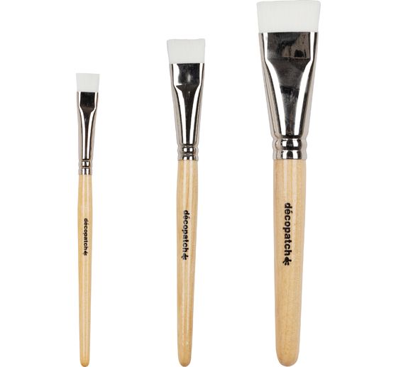 Décopatch nylon brushes, set of 3