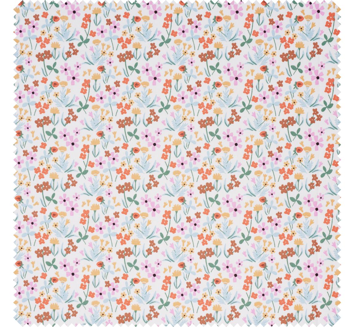 Katoenen stof "Tiny Garden-Flowers"