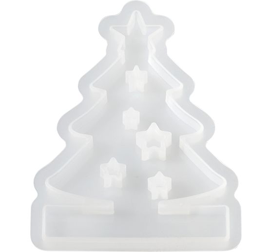Siliconen gietvorm "Kerstboom" met inzetrand