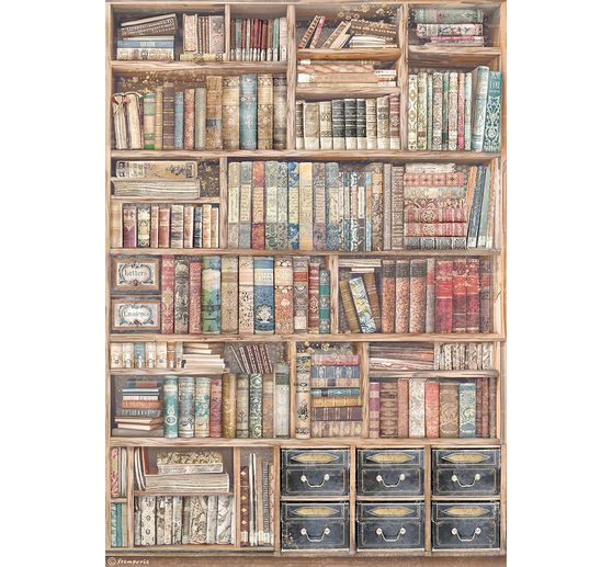 Motief strozijde "Venice City of Art - Vintage Books"