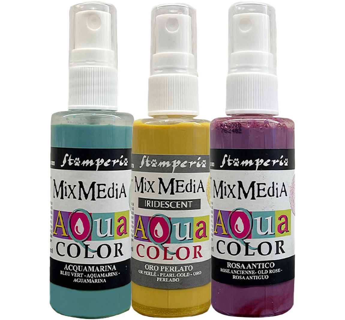 Stamperia Aquacolor "Venice", set van 3