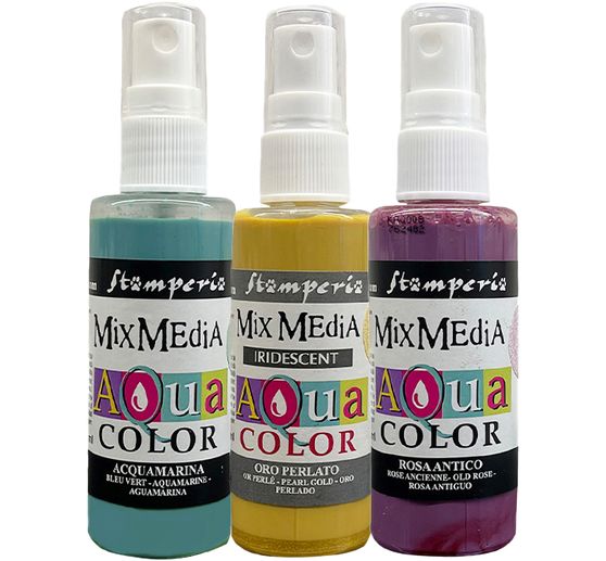 Stamperia Aquacolor "Venice", set van 3