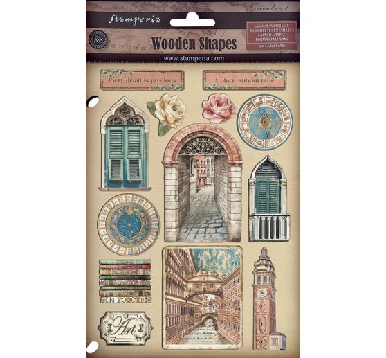 Lasercut motieven "Venice City of Art"