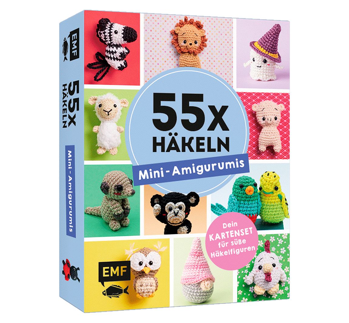 Kaartenset "55  x häkeln - Mini-Amigurumi"