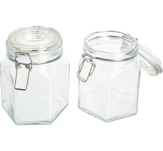 VBS Preserving jar with swing top,800 ml, 2 pcs.