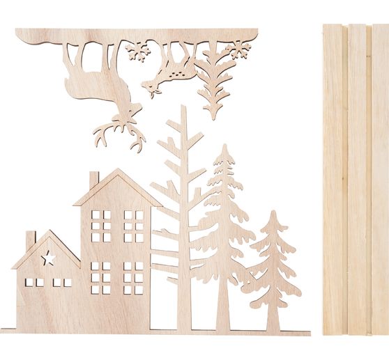 VBS Wooden building kit "Reindeer at the edge of the forest"
