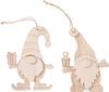 VBS Houten decoratieve hanger "Kabouter", set van 2