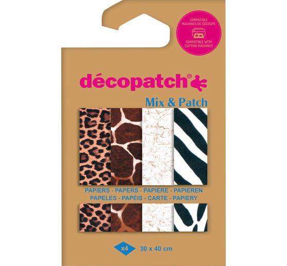 Décopatch Pocket Mix and Patch "Animal skins"