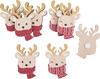 VBS Scatter decorations "Linus the reindeer", 8 pieces