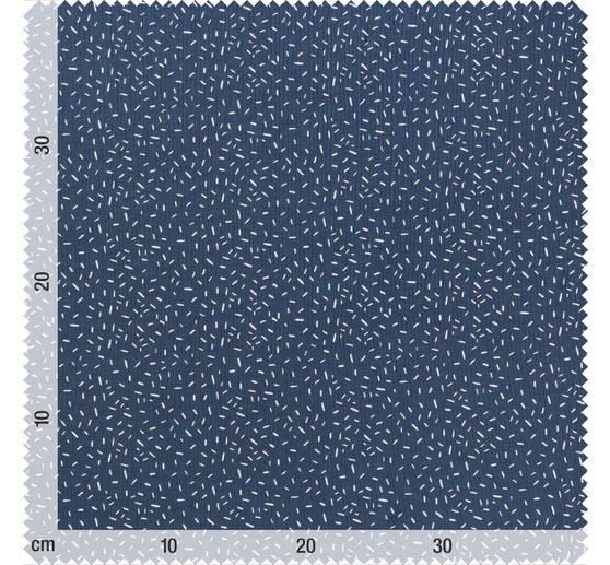 Jersey fabric "Confetti stripes denim blue"