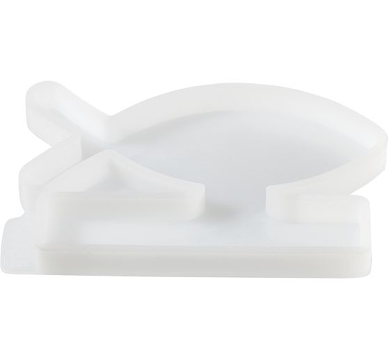 Silicone casting mould "Fish" with plug-in edge