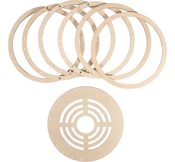 Houten ringenset "Lampenkap Natuur"