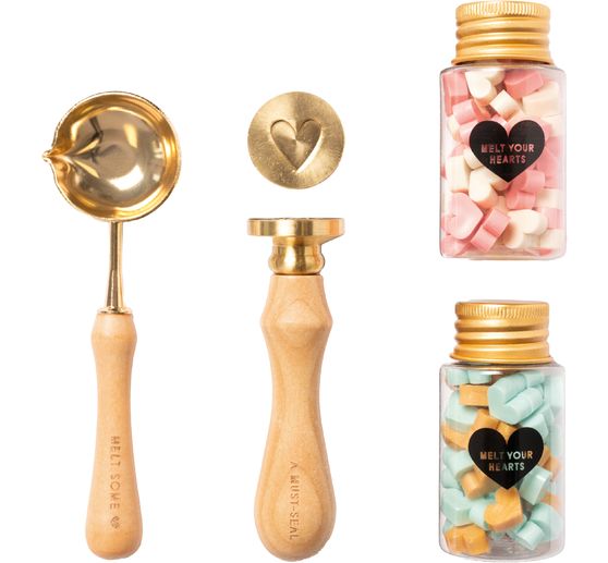Zegelwas set "Pastel Love"
