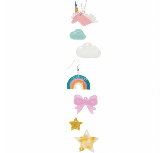 Silicone mould for jewellery "Rainbow and Co"