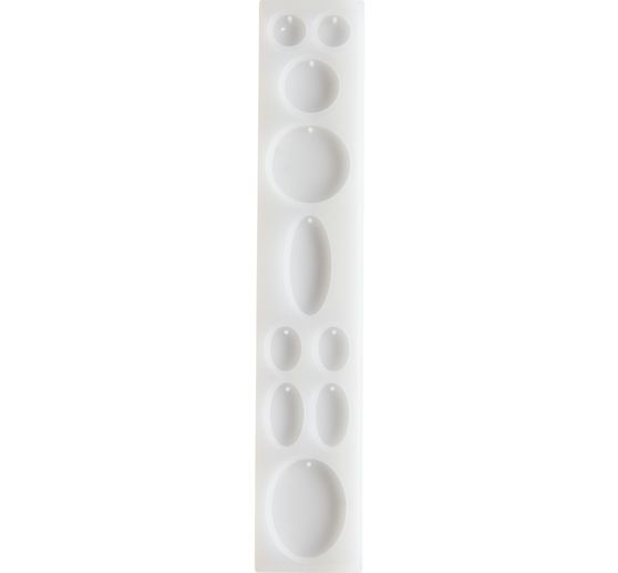 Siliconvorm voor sieraden "Ronde en ovale hanger"