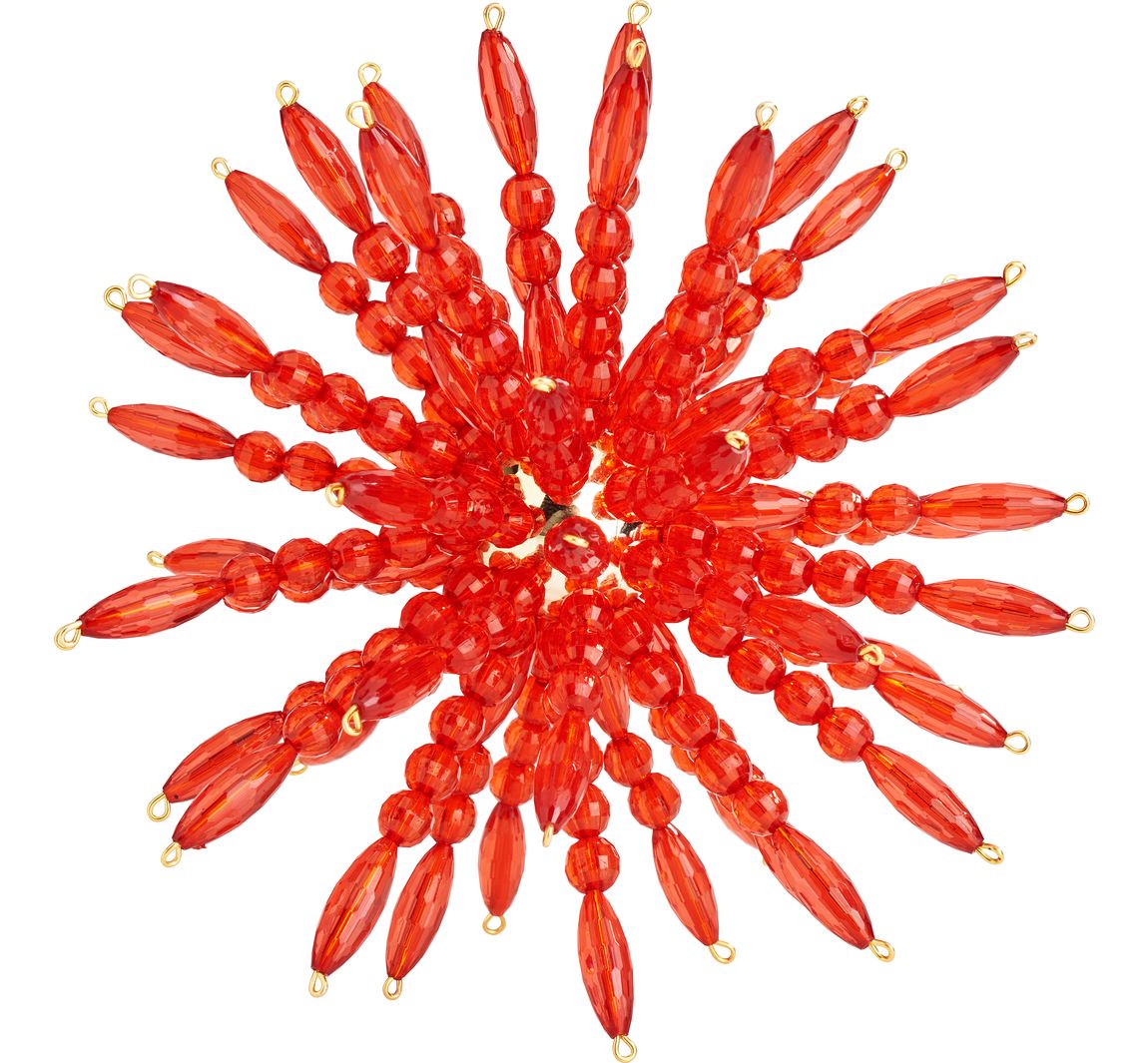Parelsterren complete set "Ruby Red"