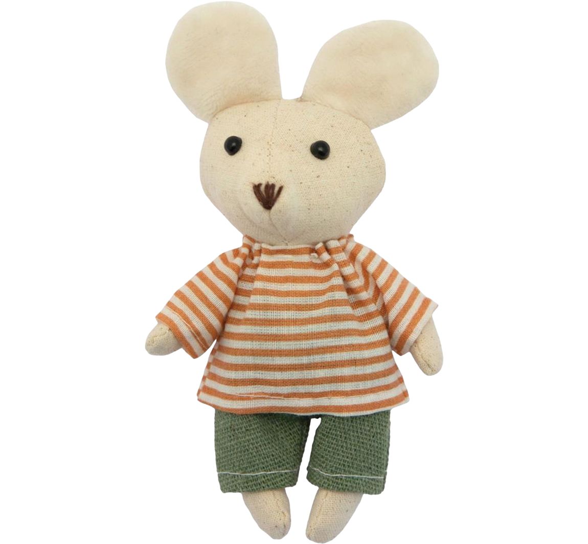 Miniatuur muis "Jongen", groen