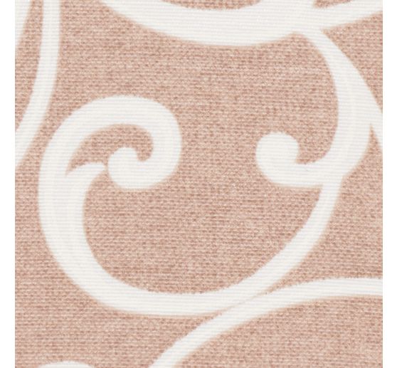 Decoratieve stof linnen optiek "Diamond- Beige"