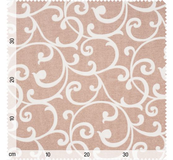 Decoratieve stof linnen optiek "Diamond- Beige"