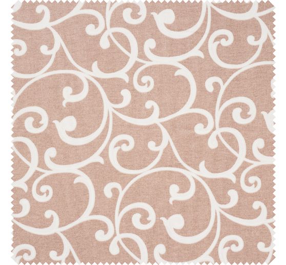 Decoratieve stof linnen optiek "Diamond- Beige"