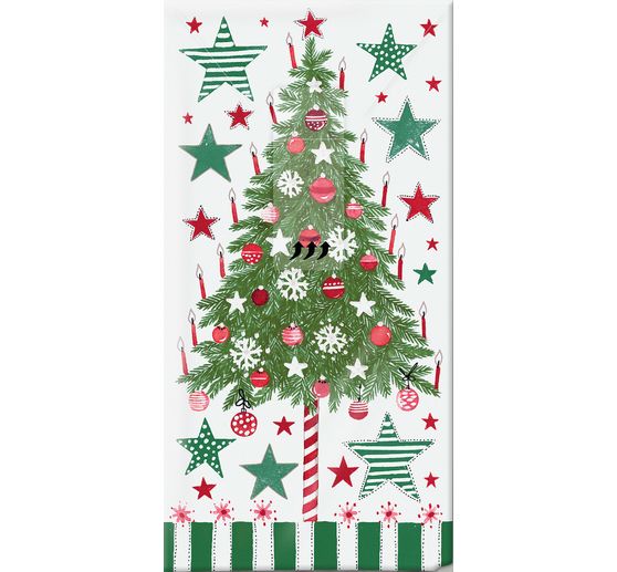 Papieren zakdoekjes "Decorated Tree"