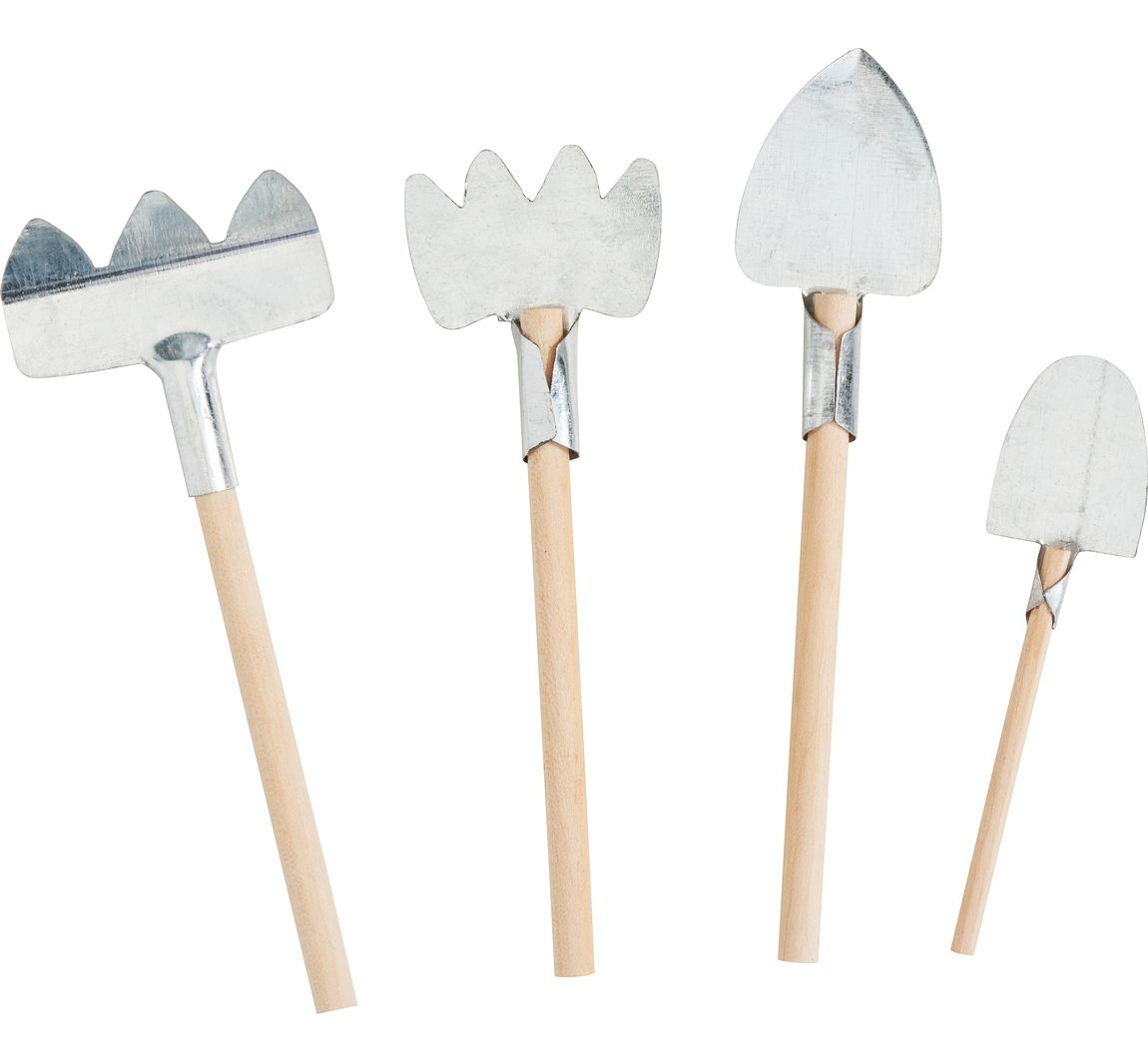 VBS Miniatuur tuingereedschap, set van 4